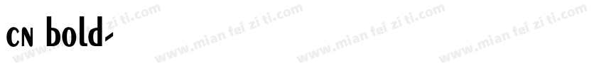 cn bold字体转换